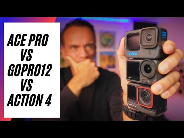 Insta360 Ace Pro vs GoPro12 vs DJI Osmo Action 4 : meilleure action cam ?