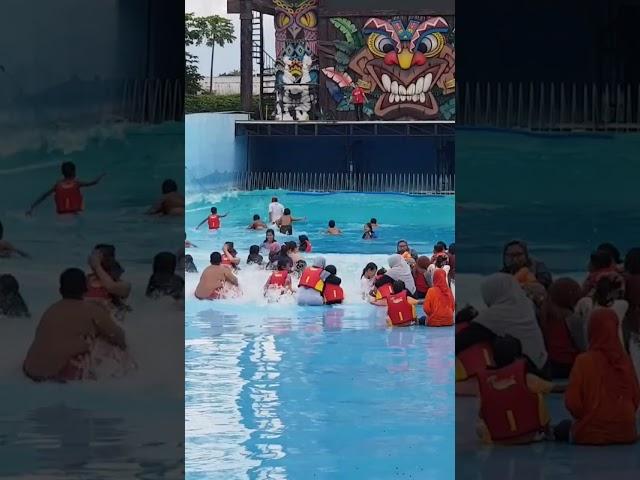 Detik detik tsunami hawai waterpark menerjang!!video lengkap cek disiniseru‍️‍️#short