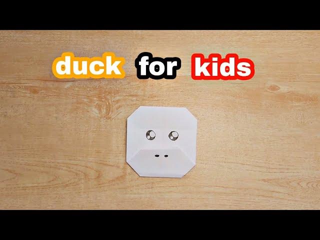 How to make easy paper craft duck || duck easy origami