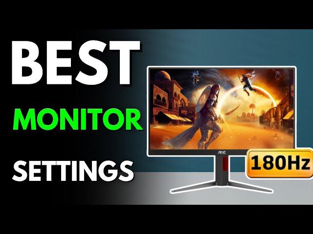 AOC 24G4 Best Settings For 2025