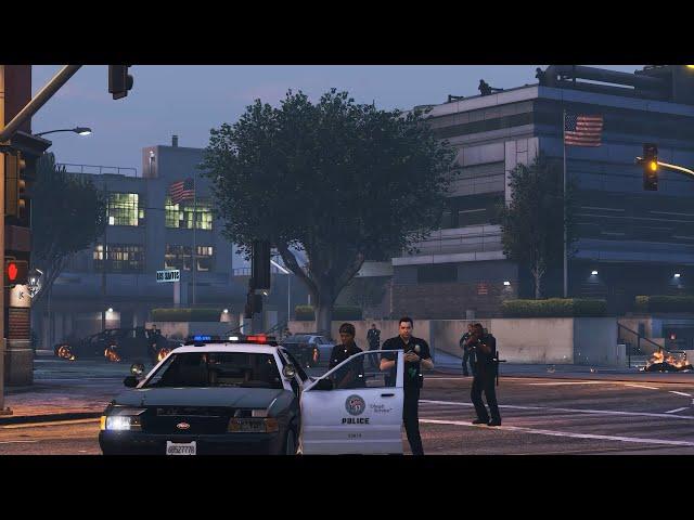 The Final Police Station | Zombie Outbreak Movie | GTA V w/Zombie War Mod