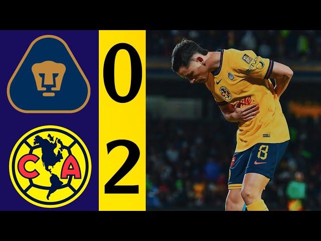 Pumas vs América 0-2 | Resumen y Goles | Liga MX 2024/2025