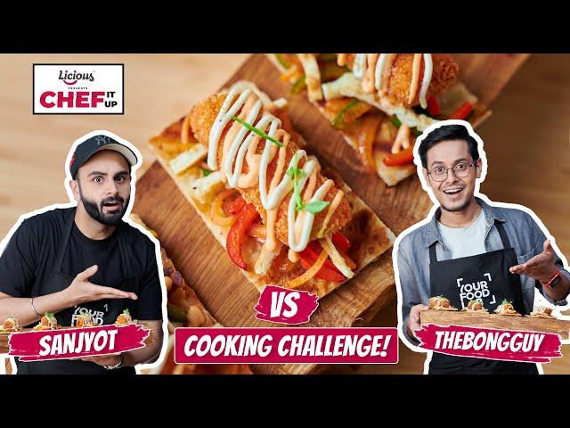 Chef Sanjyot Keer VS @TheBongGuyOfficial Kathi Roll Cooking Challenge | @licious_foods presents Chef It Up S1EP3