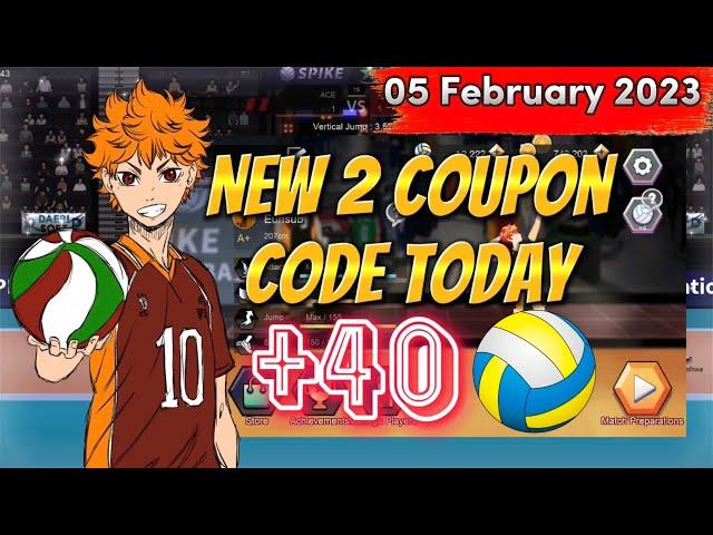 New 2 Coupon Code Today | 05 February 2023 | The Spike Volleyball Story | Volleyball Mobile Game