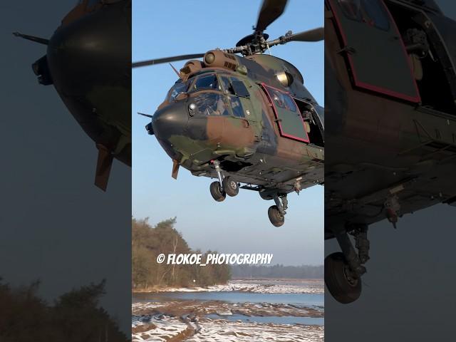 RNLAF  AS532 Cougar - This crew leaves in style #cougar #helicopter #military #lowflying #glv5