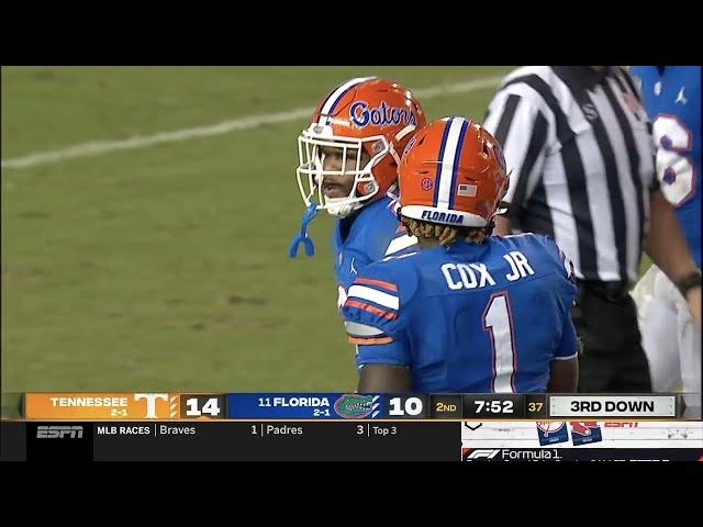 Brenton Cox Jr. (Florida LB #1) Vs. Tennessee 2021