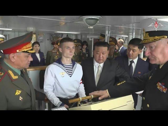 Russia's defence minister shows North Korea's Kim Russian warship | AFP