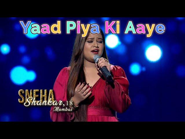 Sneha Shankar’s Soulful 'Yaad Piya Ki Aayi' Leaves Judges Speechless! - Indian Idol 15