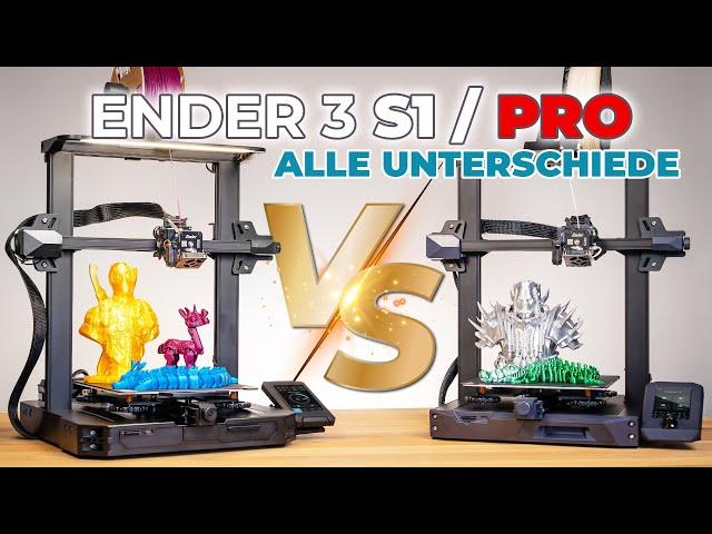 Creality ENDER 3 S1 PRO | Lohnt sich der Aufpreis? (3D Drucker Vergleich)