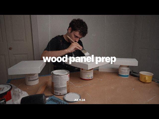 Prepping Wood Panels For Acrylic Painting | Studio Vlog