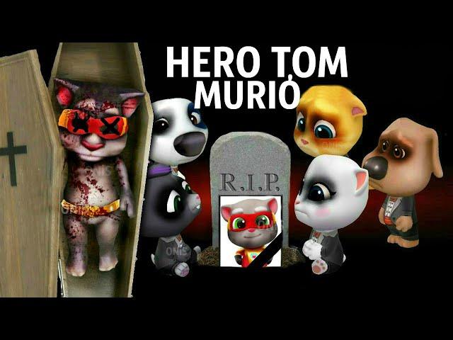 TALKING HERO TOM MURIÓ  - My Talking Tom Friends - AMONG US - R.I.P HERO TOM