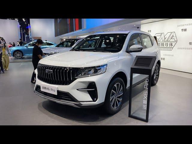 2022 Geely Vision X6 Pro Walkaround—2021 Guangzhou Motor Show—2022款吉利远景X6 Pro，外观与内饰实拍