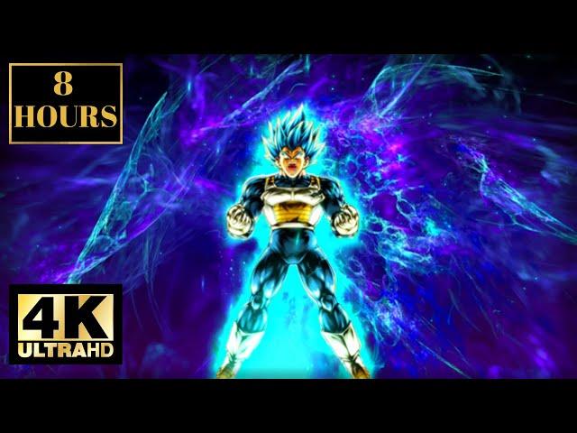 Goku Anime Manga Flames Wallpaper Screensaver Background 4K 8 HOURS With Music