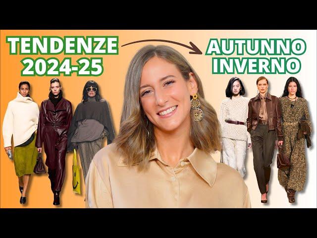 TENDENZE MODA AUTUNNO INVERNO 2024-2025