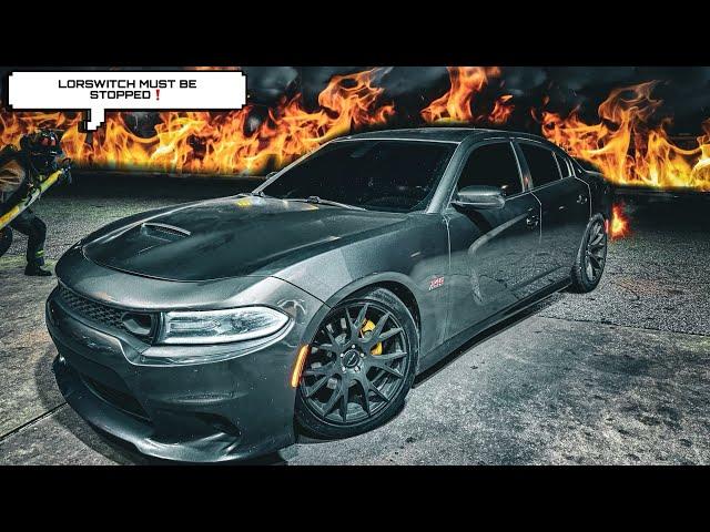 FLAME THROWING DODGE CHARGER RT HIGHWAY POV DRIVE..