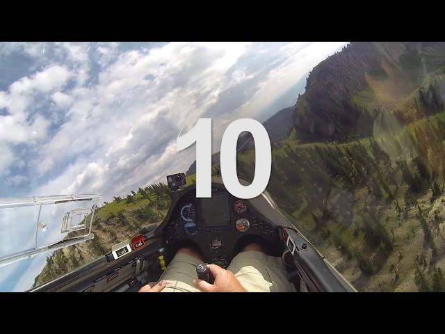 Top 10 - Gliders Skimming Through Mountain Gaps