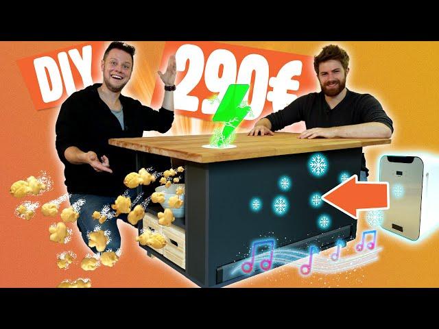 DIY-Couchtisch mit Beamer, Kühlschrank und Popcorn feat. @Tomary