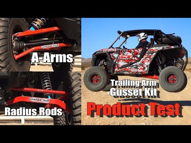 RZR XP Turbo Chromoly A-Arms, Radius Rods, and Trailing Arms Upgrade Test