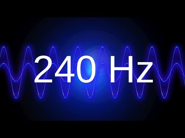 240 Hz clean pure sine wave TEST TONE frequency