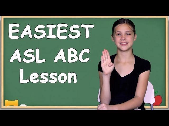 EASIEST way to learn your ASL ABCs | Slowest alphabet lesson