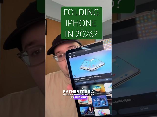 a FOLDING iPhone? #iphonefold #foldableiphone  #iphoneleaks  #applerumors #iphonerumors #iphone