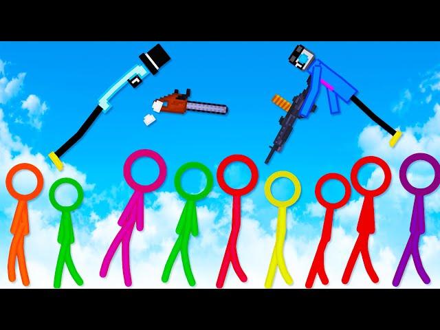 We Fight Infinite Zombie Stickmen in People Playground!