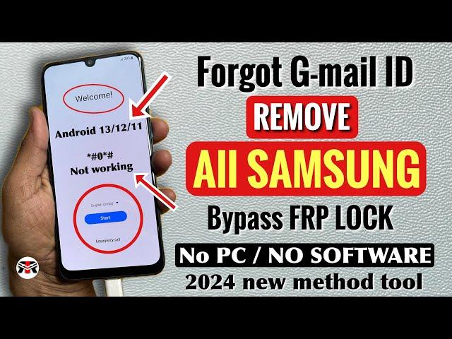 Samsung FRP Bypass 2024️Android 13-14 New Security 2024️Frp Lock Removal Samsung | Bypass Frp