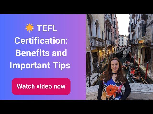 TEFL Certificate  | TEFL Certification. TEFL Certification Requirements Explained!