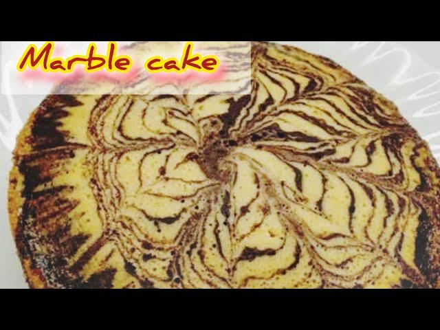 Pappa's birthday cake|Delicious Marble cake recipe|گھر پر کیک بنانے کا طریقہ