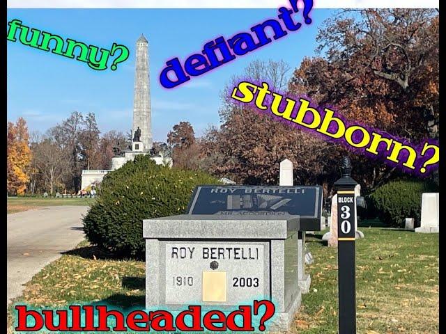 Mr  Accordion.   The story of Roy Bertelli's tomb in Oak Ridge cemetery