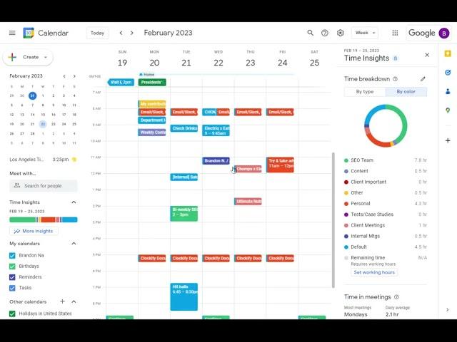 Editing the Google Calendar Meeting Labels (tags, categories)