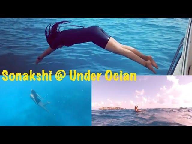 Sonakshi Sinha B0LD Look In SWIMSUIT Enjoying @ Under Ocean In Maldives |#35mm GS |#35mmGoldenScreen