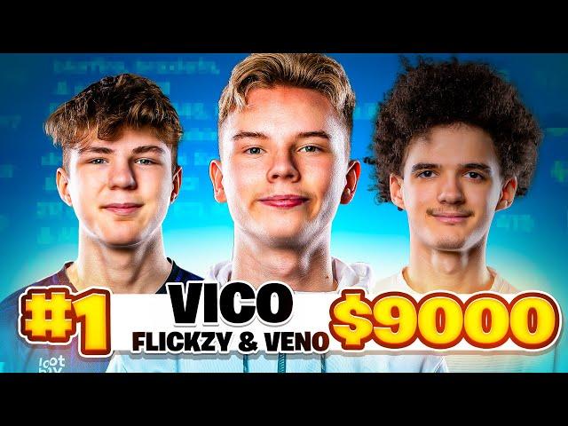 1ST PLACE TRIO CASH CUP ($9,000)  w/ veno & FlickzyV2