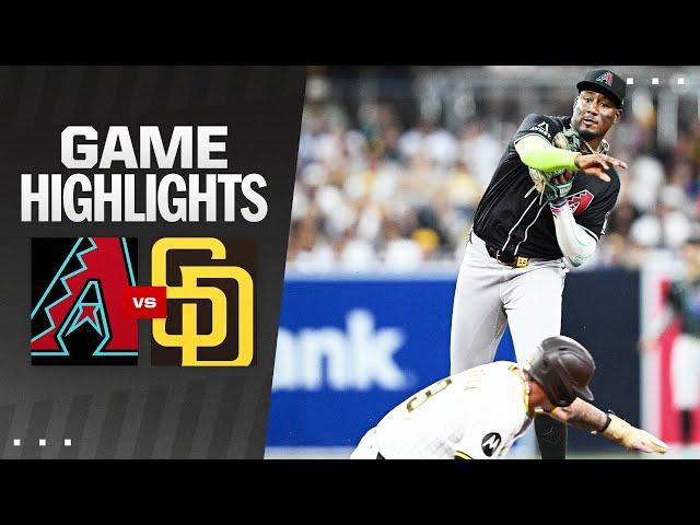 D-backs vs. Padres Game Highlights (7/6/24) | MLB Highlights