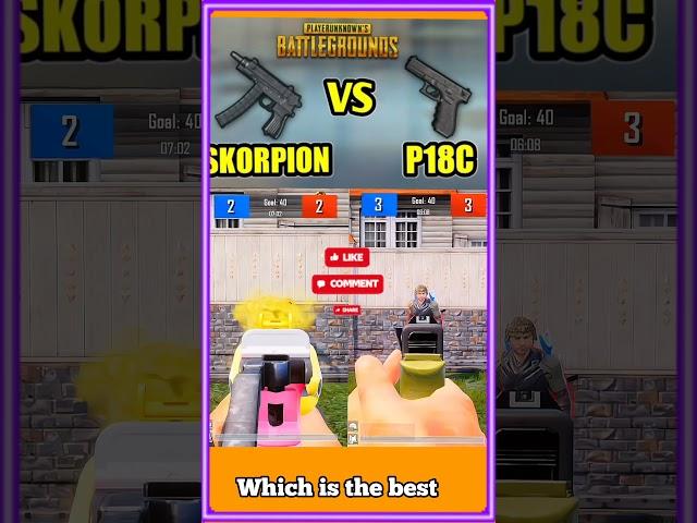 Scorpion vs p18c #pubgmobile #bgmi #zod #zodking #mobilegame #guncomparison #phonk