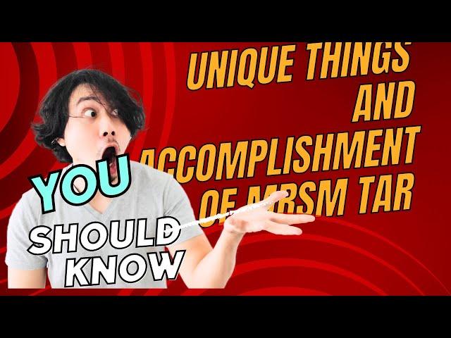 Unique things and Accomplishment of MRSM Tun Abdul Razak