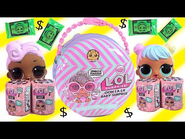 NEW BIG LOL Surprise Ooh La La Little Baby Sister Money Blind Bags + Color Change