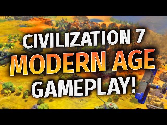 CIVILIZATION 7 MODERN AGE GAMEPLAY LOOKS AMAZING! - Railways, Air Combat & New Modern Civs!