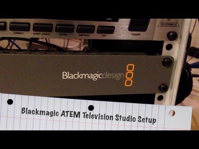 My Blackmagic ATEM Television Studio Setup - BlackmagicDesign