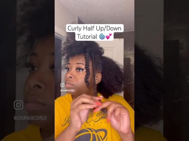 Curly Half Up/Down Tutorial 