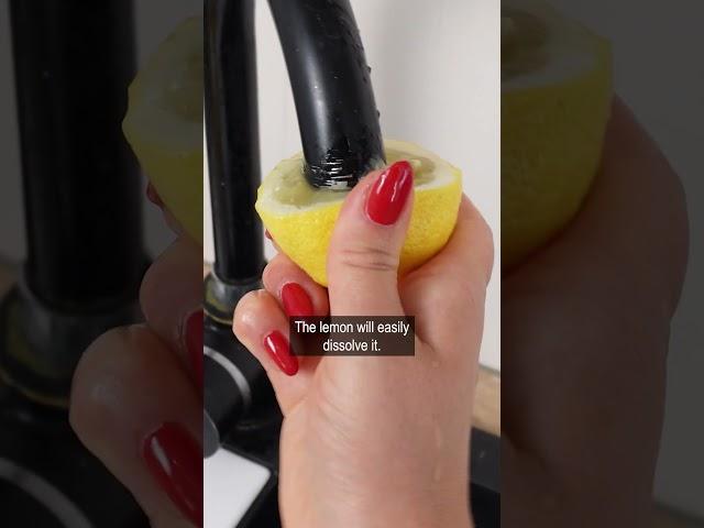 One lemon will remove scale and sediment from the tap