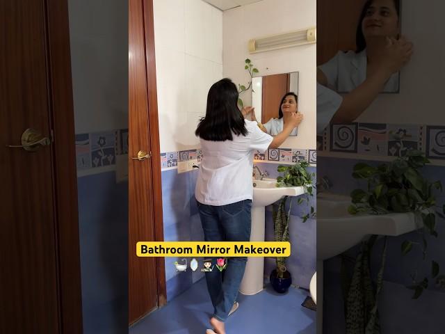 DIY Bathroom Mirror #shorts #diy #diyideas #diyhomedecor #diycrafts #youtubeshorts #amazonfinds