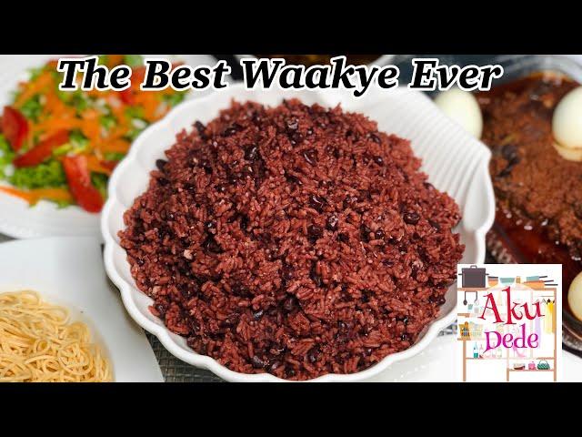 The Best Authentic Ghana Waakye Ever || Rice and Beans Dish