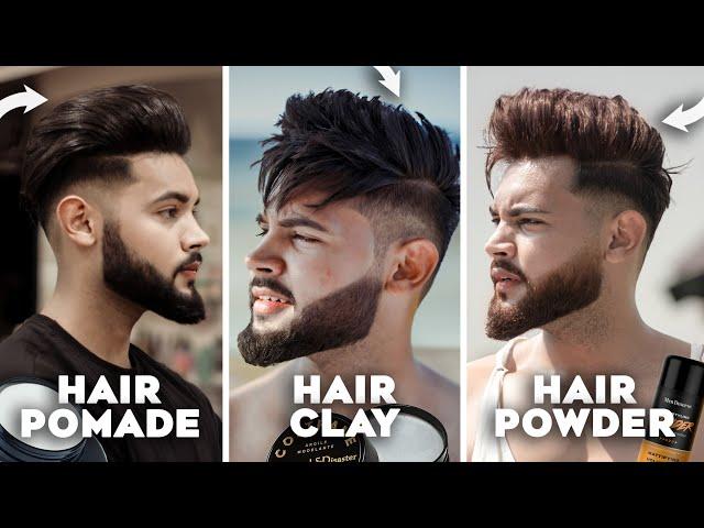 Difference Between Hair Pomade,  Powder, Mousse, Hold spray, Finish Spray | HAIRSTYLING