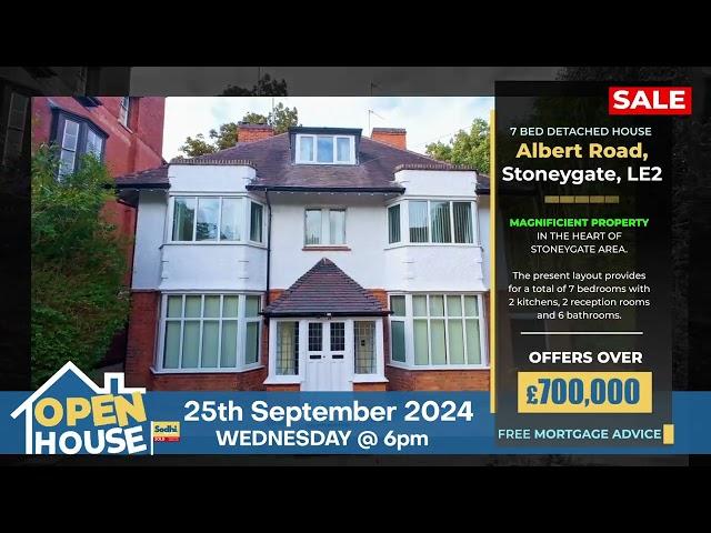 OPEN HOUSE: 4 Albert Road, Stoneygate, Leicester, LE2 2AA