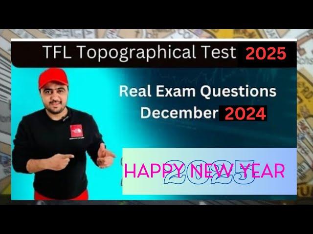 TFL Topographical Test 2025 | Real Exam Questions December 2024, Route Planning Questions TFL 2025