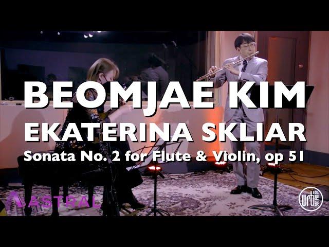 Flutist Beomjae Kim & mandolinist Ekaterina Skliar plays Sonata no  2 for Flute and Violin, op  51