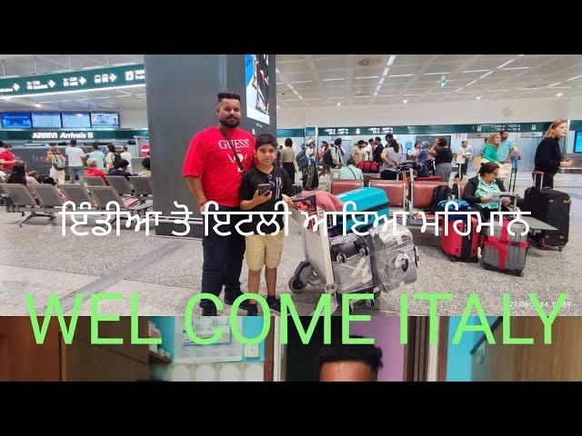 india to italy  aya mahman  ਇੰਡੀਆ ਤੋ ਆਏ ਮਹਿਮਾਨ ਦਾ ਸਵਾਗਤ ਲਾਤਾ ਪੀਜ਼ੇ ਤੇ