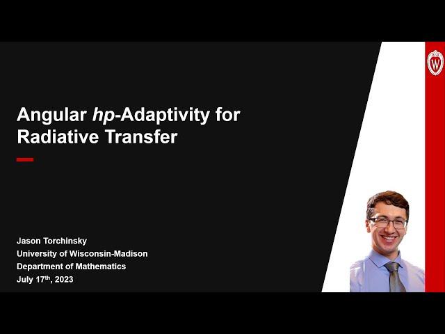 DOE CSGF 2023: Angular Hp-Adaptivity for Radiative Transfer