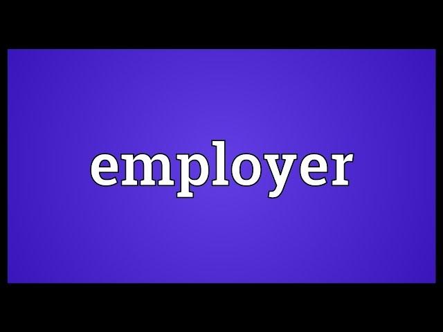 Employer Meaning